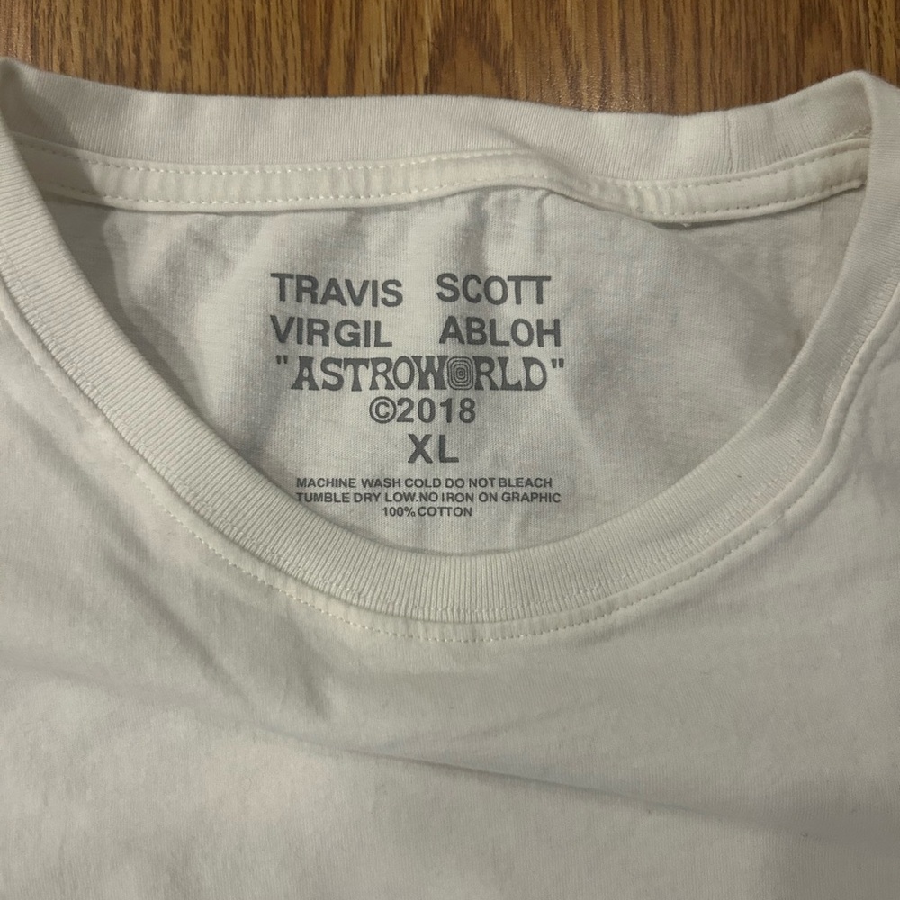 Travis Scott x Virgil Abloh By A Thread Tee (Cactus Jack Version) - Picture 3 of 3